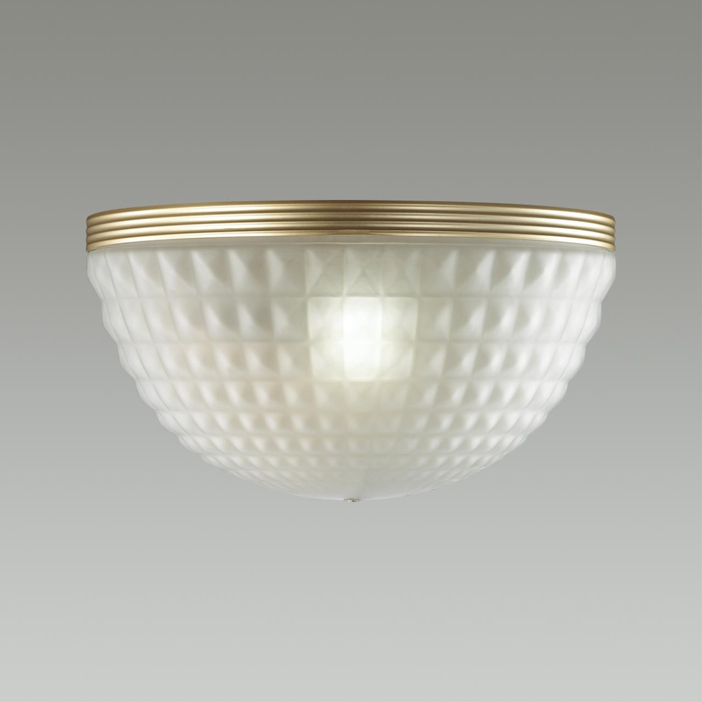 4936/1W MODERN ODL22 000 золотистый/белый/стекло Бра E14 2*40W MALAGA