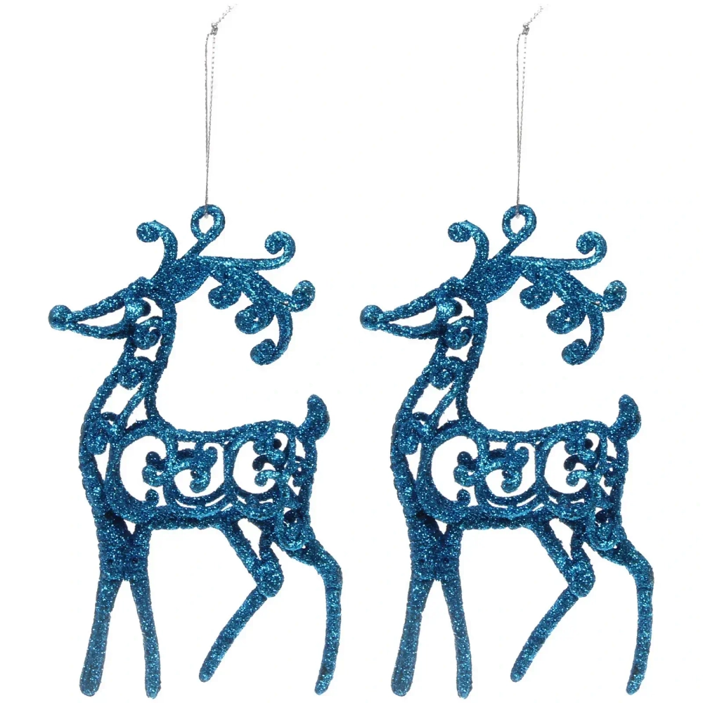 Подвеска «Волшебные рога» 10 см (набор 2 шт), голубой