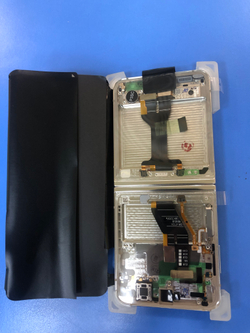 Дисплей в сборе с тачскрином и рамкой, Cream(Бежевый) для Samsung F731 Galaxy Z Flip 5 Оригинал.