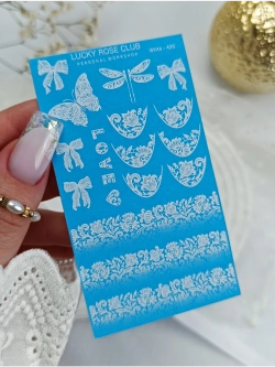 Lucky Rose Слайдеры наклейки для длинных ногтей 426