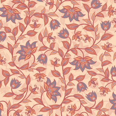 Цветочный орнамент. Восточный стиль. (Дизайнер Irina Skaska)