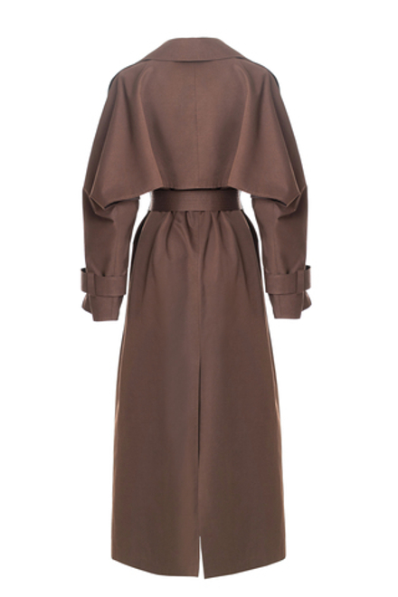 "Trench cape" Тренч-кейп в пол из хлопка.