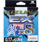 OWNER Шнур Kizuna EX X8 Broad PE invisible blue 150м 0.17мм 9.9кг