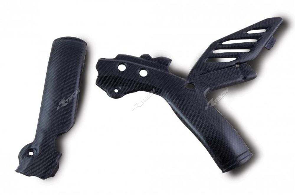 Защита рамы карбоновая для KTM SX/SXF125-450, EXC/EXCF125-500 Rtech R-PRTKTMCARB2