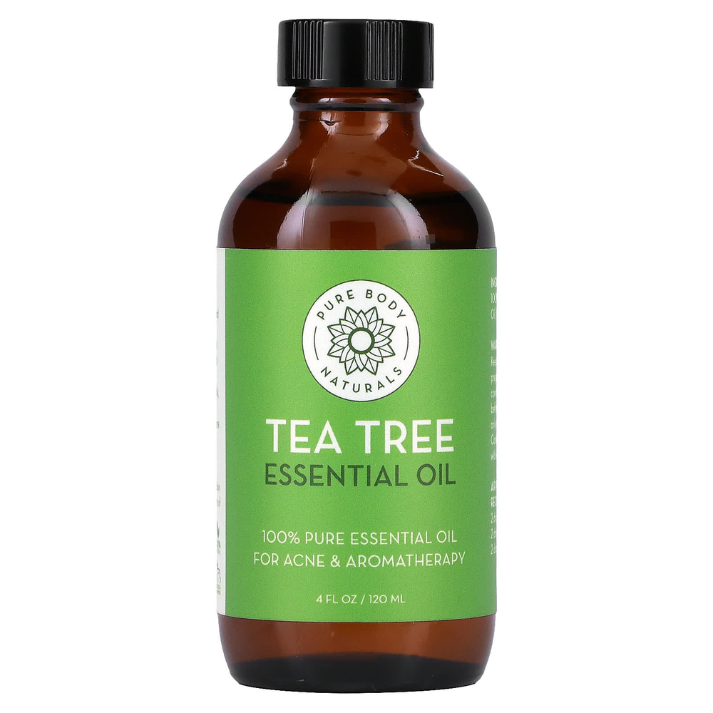 Pure Body Naturals, Эфирное масло чайного дерева, 120 мл (4 жидк. унц.)