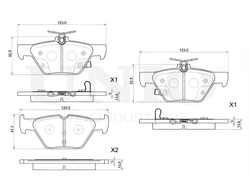 Колодки тормозные диск. задние UNIO BRP-20195