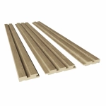 Стеновая реечная панель Альберо, Эко-шпон Дуб натуральный, 120*16*2750 мм