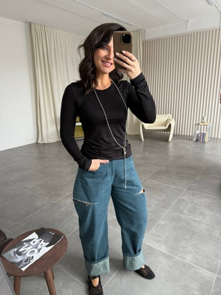 Лонгслив черный