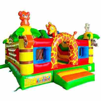 Коммерческий надувной батут "Сафари-экскурсия", с горкой 5*4*2,8 м