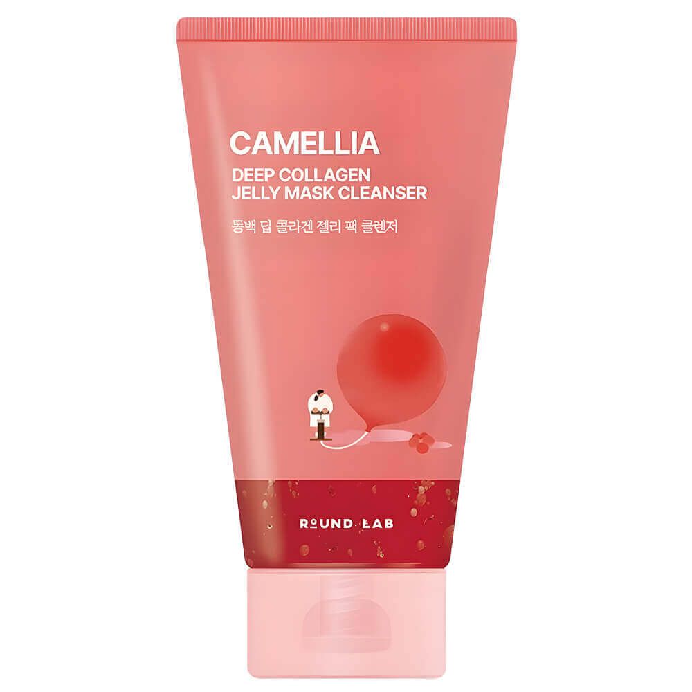 Гель-маска для очищения кожи c камелией ROUND LAB Camellia Deep Collagen Jelly Mask Cleanser 150 мл