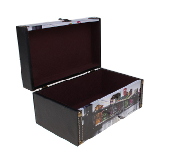 Шкатулка-сундучок "Ночной город"