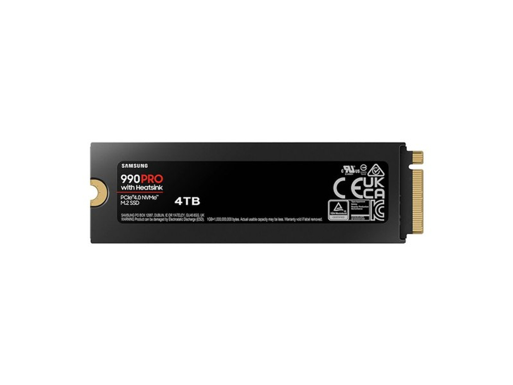 SSD накопитель Samsung 990 PRO 4ТБ, M.2 2280, PCIe 4.0 x4, NVMe [MZ-V9P4T0CW]