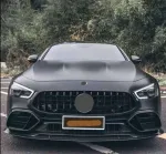 Карбоновая губа переднего бампера для MERCEDES BENZ AMG X290 GT43 GT50 GT53 GT63 4 DOOR 2018+ АМГ Мерседес Бенц