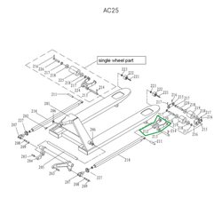Рычаг силового блока для гидравлических тележек JC20