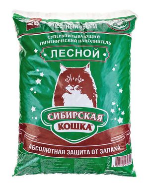 Наполнитель для кошачьего туалета, Сибирская Кошка "Лесной"