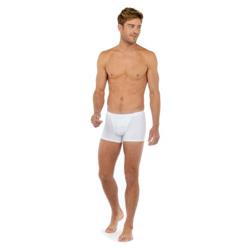Мужские трусы боксеры белые HOM TENCEL SOFT Comfort Boxer Briefs HO1 402465_400003