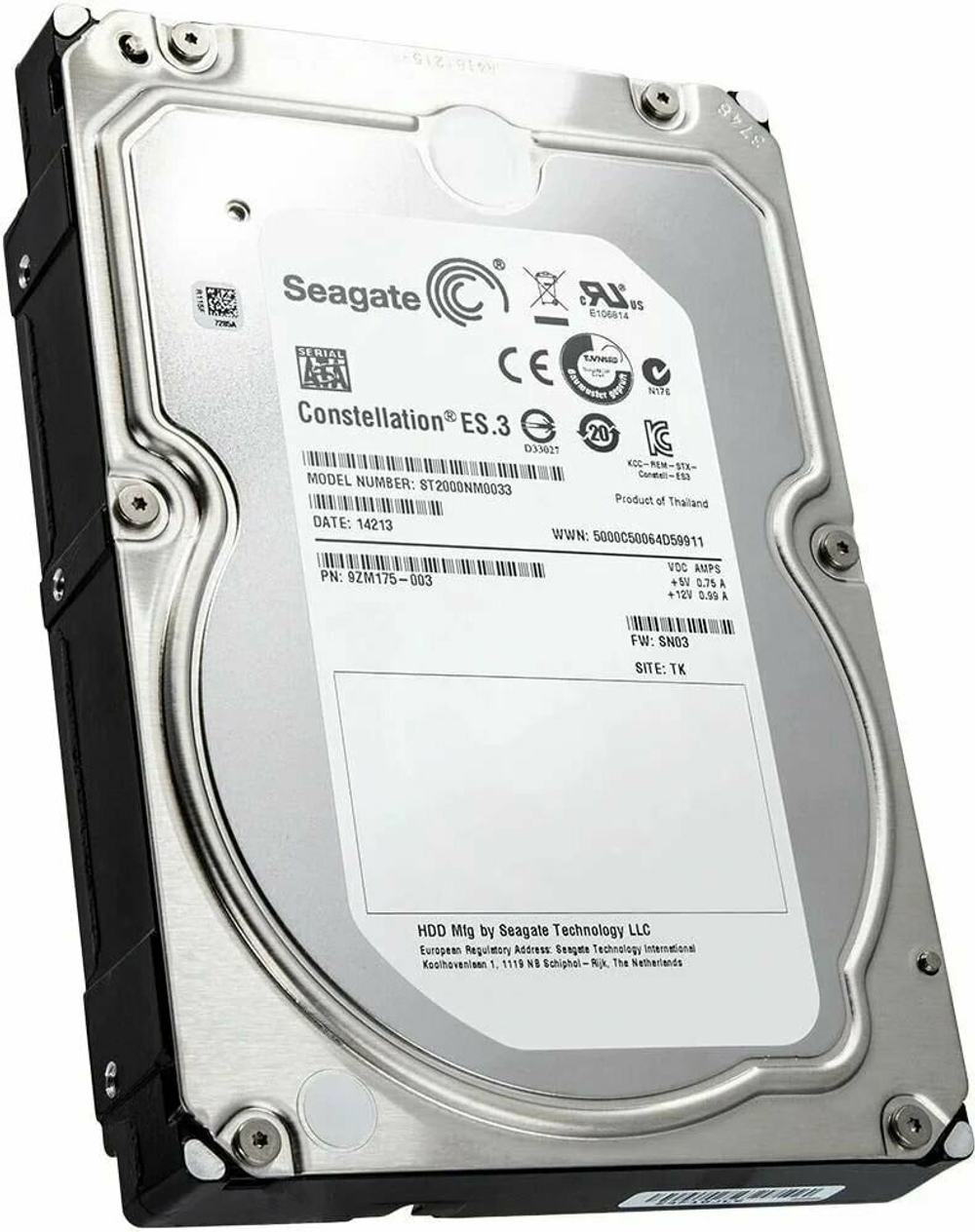 Жесткий диск Seagate 2TB 6G 7.2K SATA 128MB 3.5 ST2000NM0033