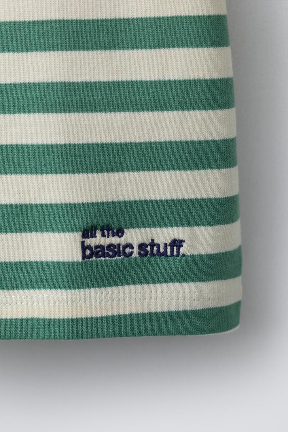 ZARA ФУТБОЛКА HEAVY WEIGHT В ПОЛОСКУ С НАДПИСЬЮ, ПОЛОСКИ