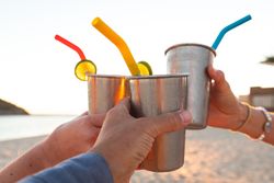 Трубочки для стаканов Klean Kanteen 8мм - 4 шт, с ёршиком