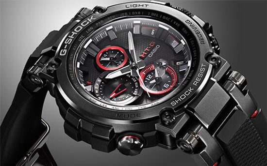 Японские наручные часы Casio G-SHOCK MTG-B1000B-1A с хронографом