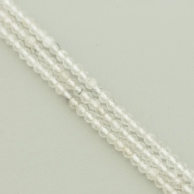 Нитка Волосатик 40 см. 3,5 мм. (Без замка) - Хрустальная