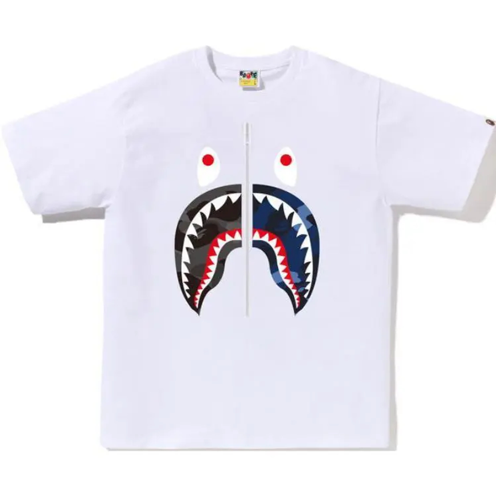 A Bathing Ape Abc Camo Rebuild Shark Tee