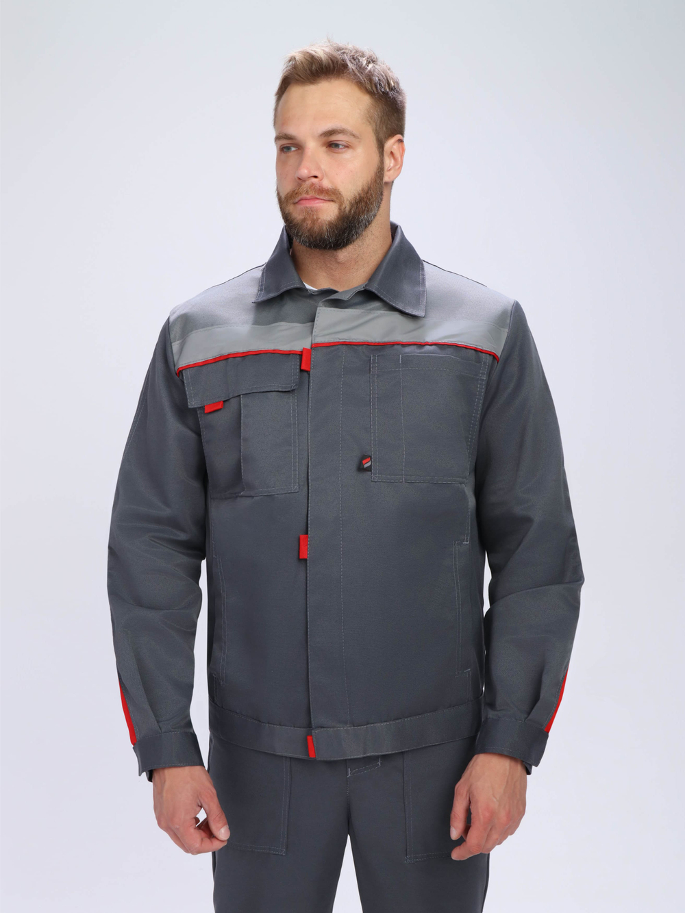 Костюм Флофт-2 СОП (тк.Смесовая,210) п/к, т.серый/серый