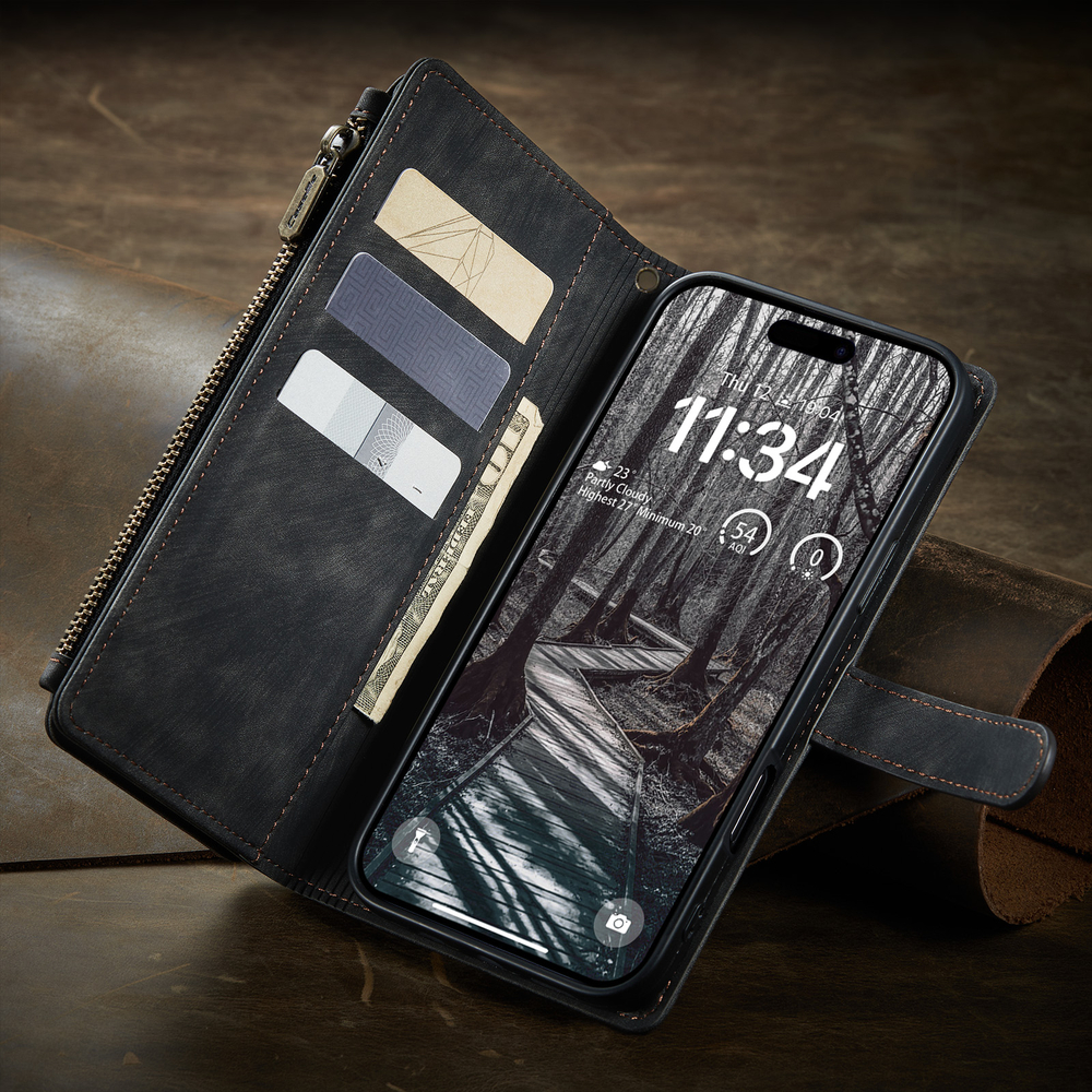 Многофункциональный чехол-кошелек CaseMe 3 in 1 Matte Wallet для iPhone 17 Pro Max