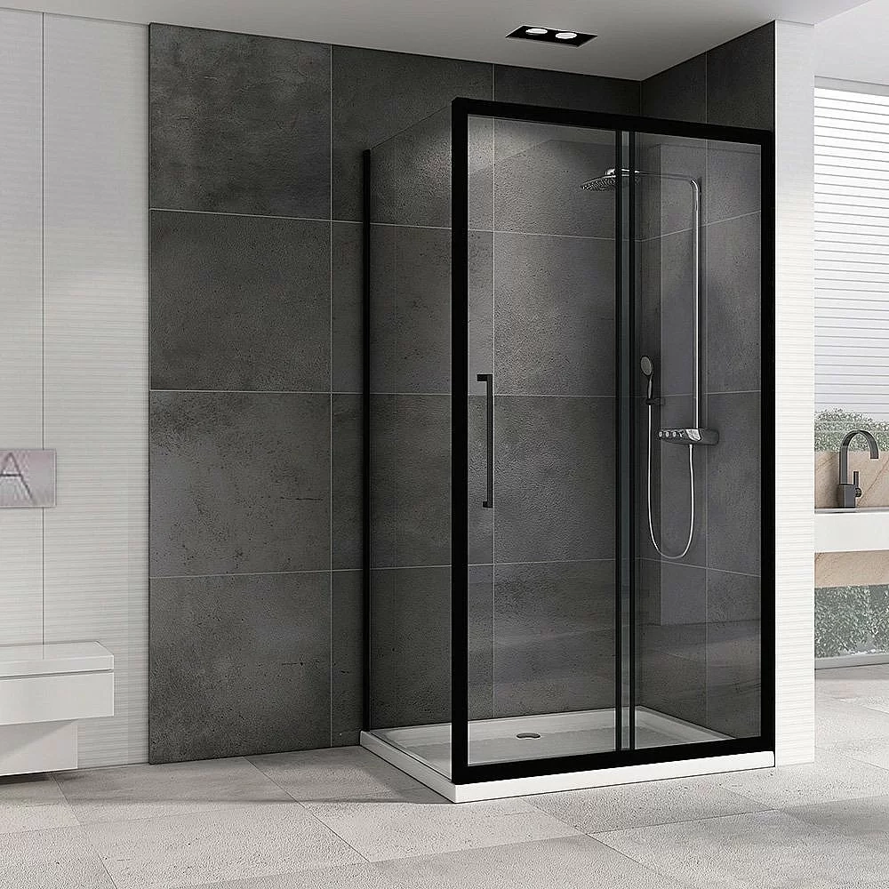 Душевой уголок ABBER Schwarzer Diamant AG30120BH-S85B 120x85 стекло прозрачное/профиль черный