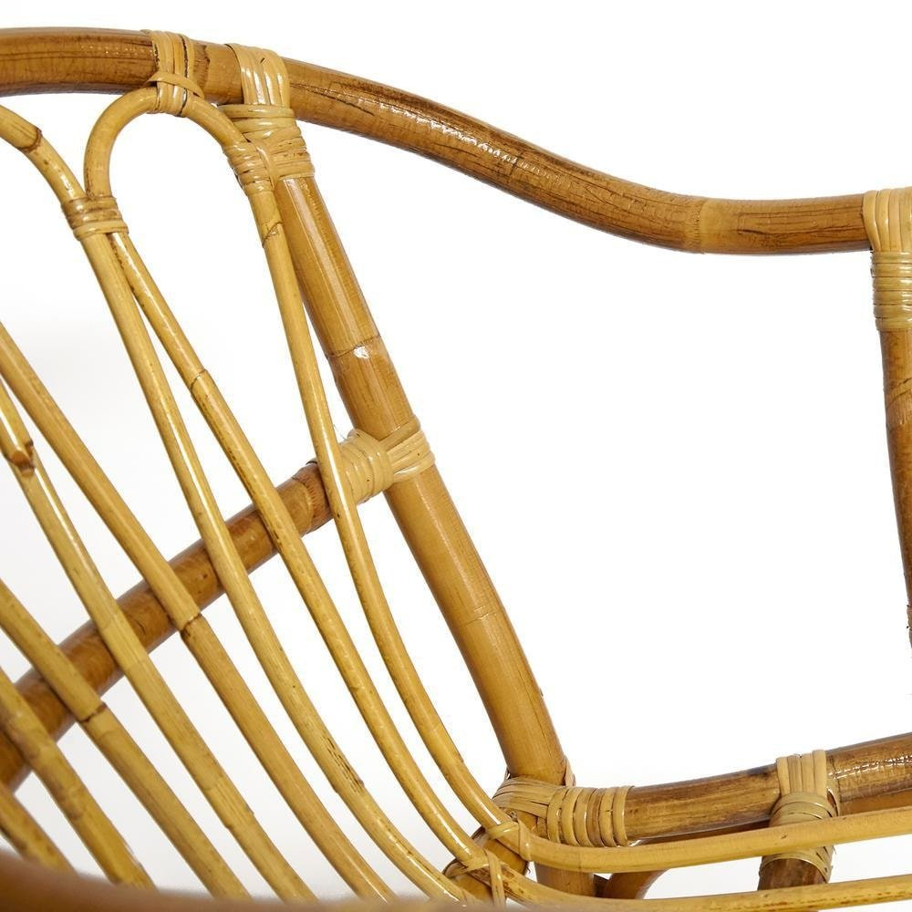 Комплект террасный AKIRA /с подушкой/ skin rattan eco, 54х60х78см / D46х40см, Natural (натуральный)