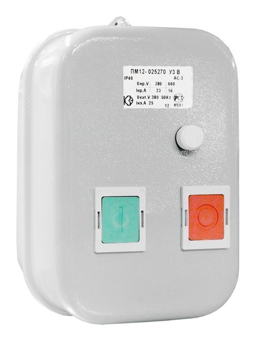 Пускатель магнитный ПМ12-025270 У3 В 220В 1з КЗЭ