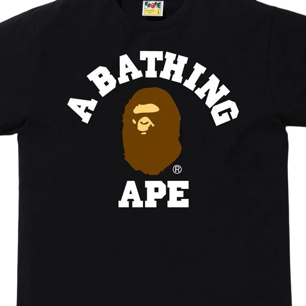 A Bathing Ape College Футболка черный