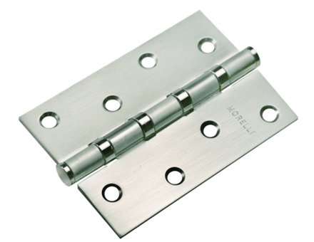 Петля MORELLI стальная универсальная MS 100X70X2.5-4BB SN Цвет - Белый никель
