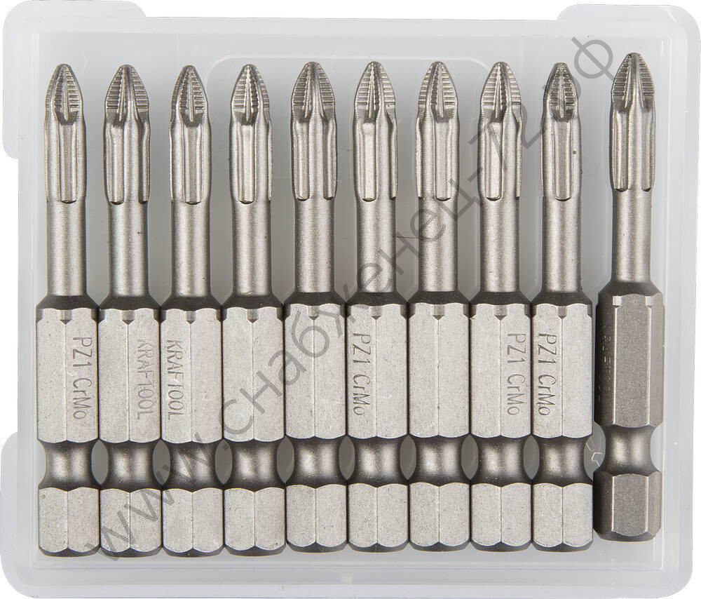 KRAFTOOL X-Drive PZ 1, 50 мм, 10 шт, Торсионные биты (26123-1-50-10)