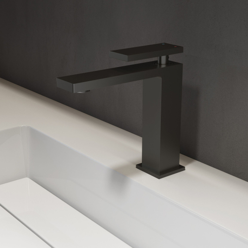 Смеситель для раковины Vincea Dice VBF-2DS1MB однорычажный, черный матовый