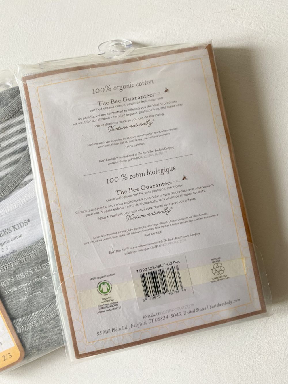 Новые хлопковые майки Burts Bees Kids, 98