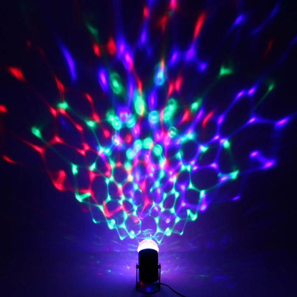 Диско-шар светодиодный «Кристалл», RGB (красный, зеленый, синий), с возм. крепления к стене (220V)