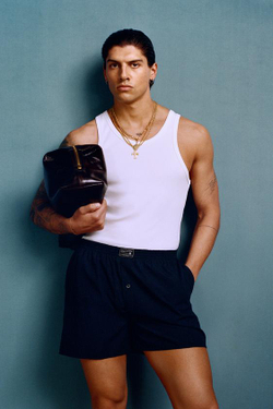 ZARA X WILLY CHAVARRIA БОКСЕРЫ ИЗ ПОПЛИНА, ТЕМНО-СИНИЙ