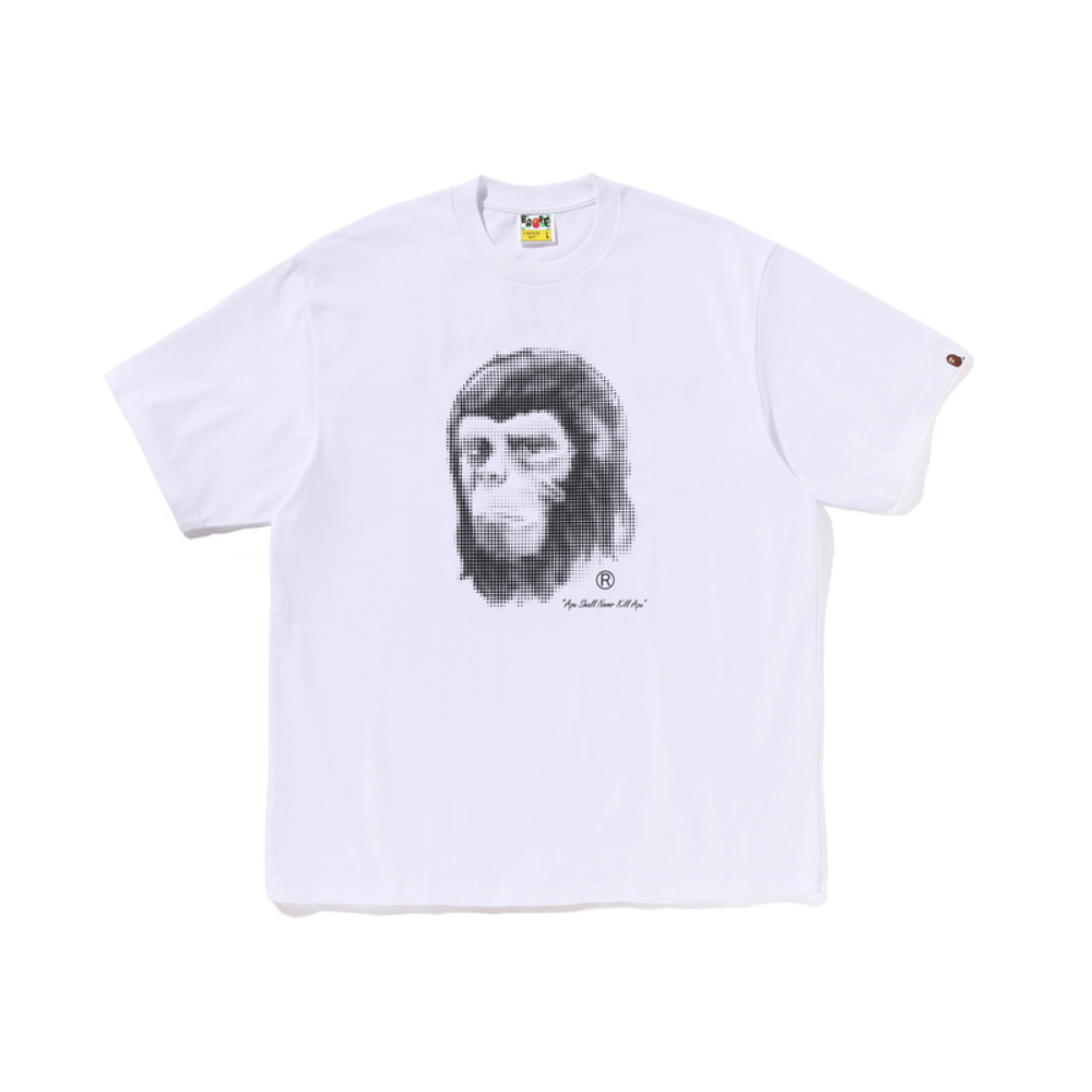 A Bathing Ape Bathing Ape Pixel Comic Ape Head Футболка белый