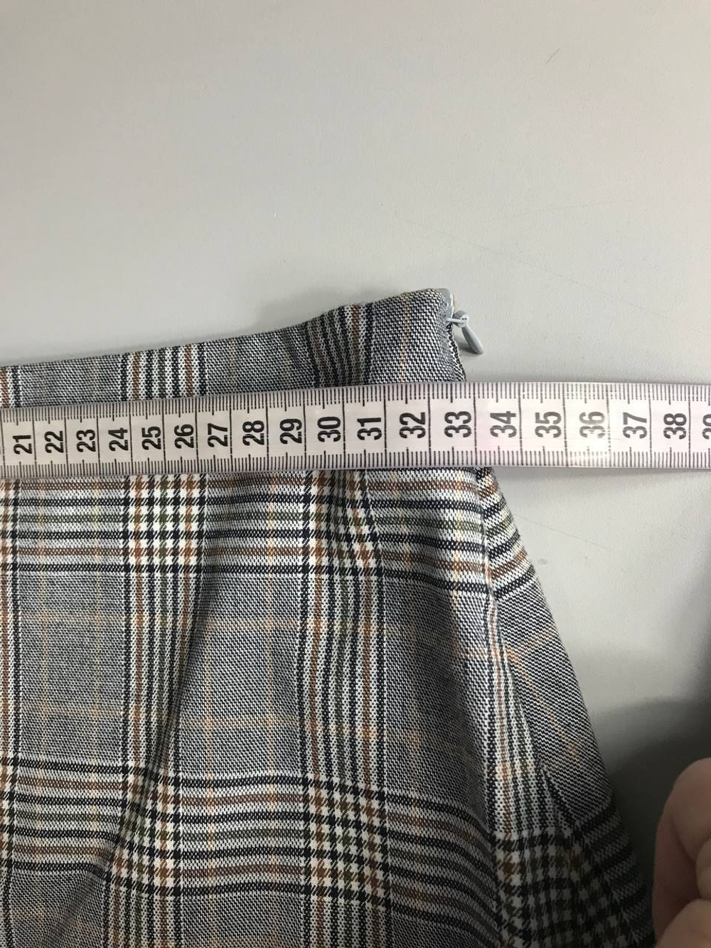 Юбка Benetton в клетку, маркировка 38, визуально на 44 размер