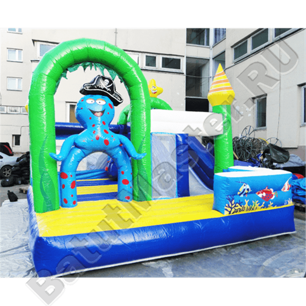 Коммерческий надувной батут "Осьминог"
