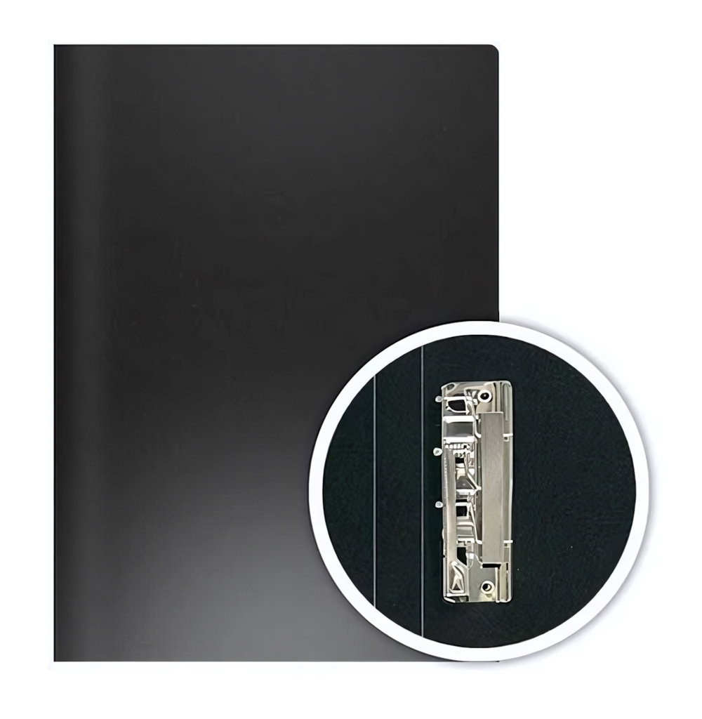 Папка с прижимом Эконом черная (DOLCE COSTO)