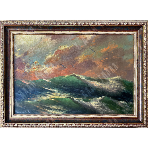 Беляев В. В. Над морем. Холст, масло. Россия, 2021 г.