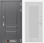 Дверь Входная Лабиринт Платинум 30 Белый софт рельеф, металлическая
