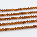 Гранат граненый, диаметр 2,9-3 мм, цена за 66-67 шт (1/2 нити)