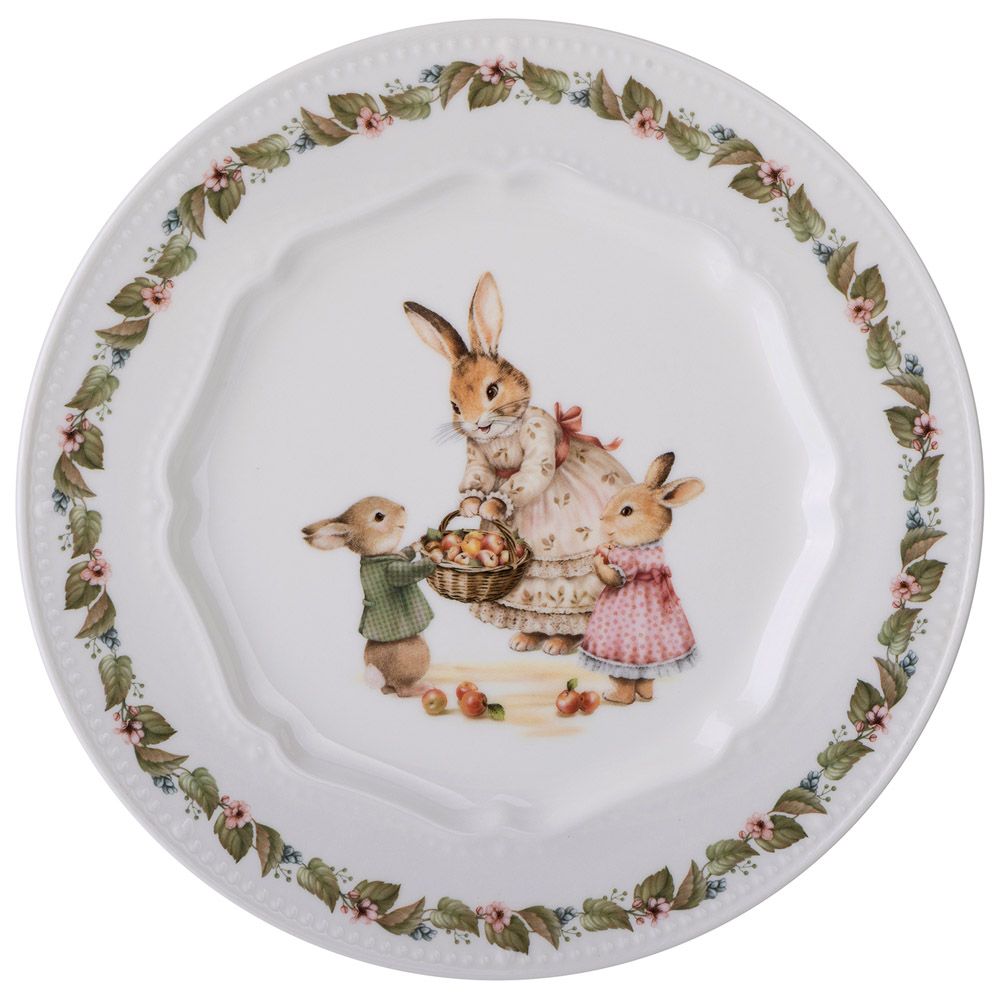 НАБОР ТАРЕЛОК ЗАКУСОЧНЫХ LEFARD 2 ШТ. "RABBITS FAMILY" 20,5 СМ