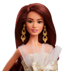 Barbie Signature - Праздничная коллекционная кукла с каштановыми волосами JBH97