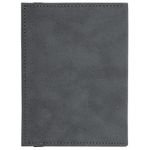 Обложка для паспорта с карманами и резинкой, мягкая экокожа, "PASSPORT", серая, BRAUBERG, 238203