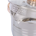 Кастрюля нерж, 3 л, с крыш, Daniks, Вена, SD-Т87-18, индукц