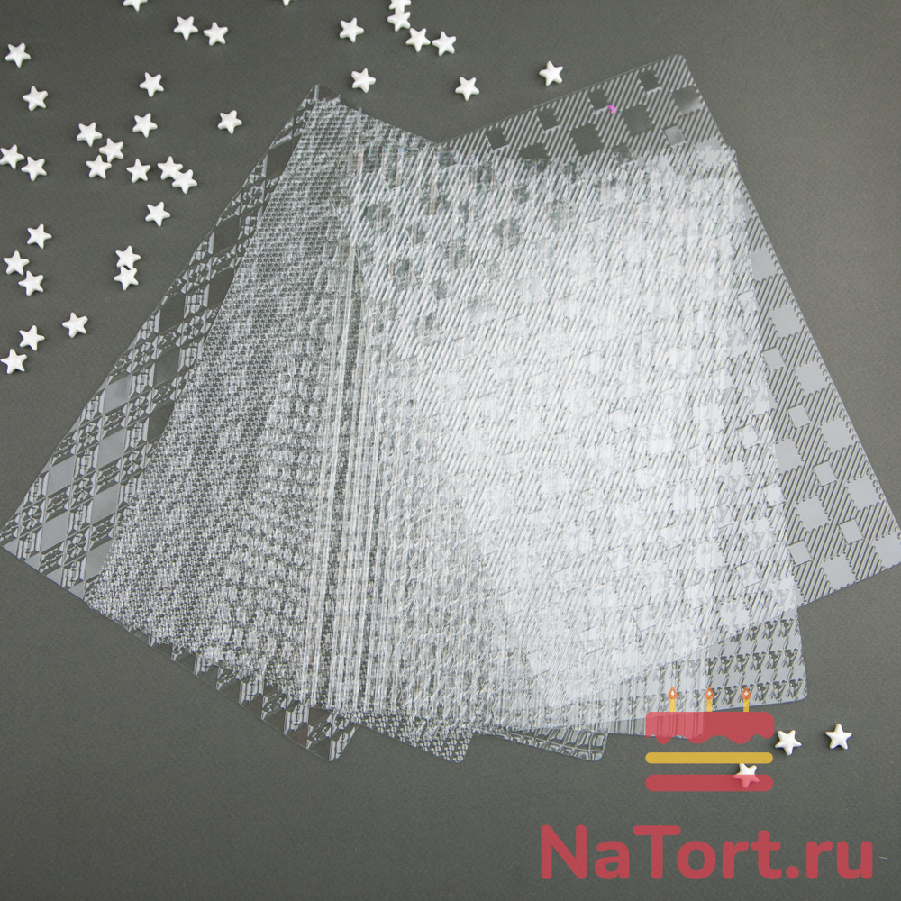 Набор текстурных матов «Ткани» 6 шт